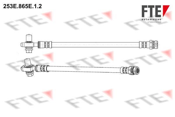 Flexible de frein (Durite de frein) FTE automotive GmbH ref. 253E.865E.1.2