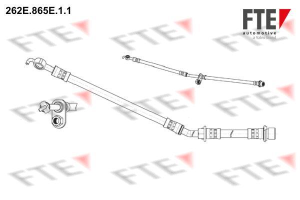 Flexible de frein (Durite de frein) FTE automotive GmbH ref. 9240425