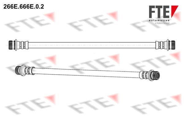 Flexible de frein (Durite de frein) FTE automotive GmbH ref. 9240429