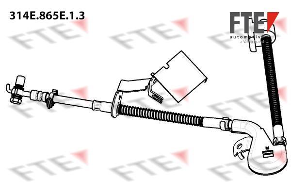 Flexible de frein (Durite de frein) FTE automotive GmbH ref. 9240935