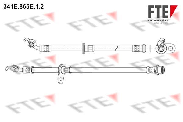 Flexible de frein (Durite de frein) FTE automotive GmbH ref. 9240512