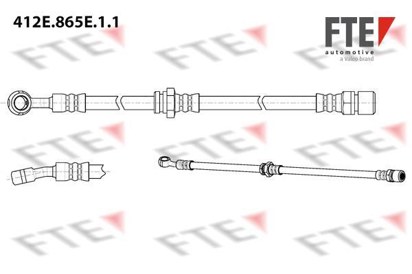 Flexible de frein (Durite de frein) FTE automotive GmbH ref. 9240953