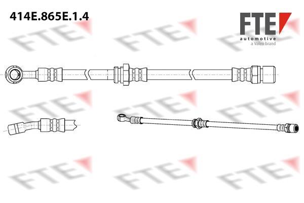Flexible de frein (Durite de frein) FTE automotive GmbH ref. 9240954