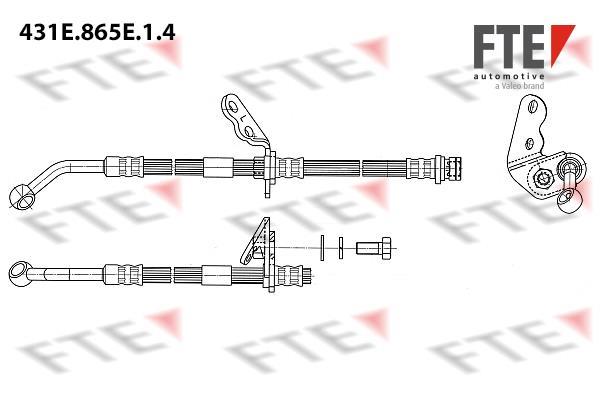 Flexible de frein (Durite de frein) FTE automotive GmbH ref. 9240959