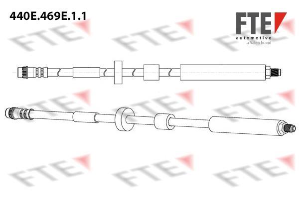 Flexible de frein (Durite de frein) FTE automotive GmbH ref. 9240631
