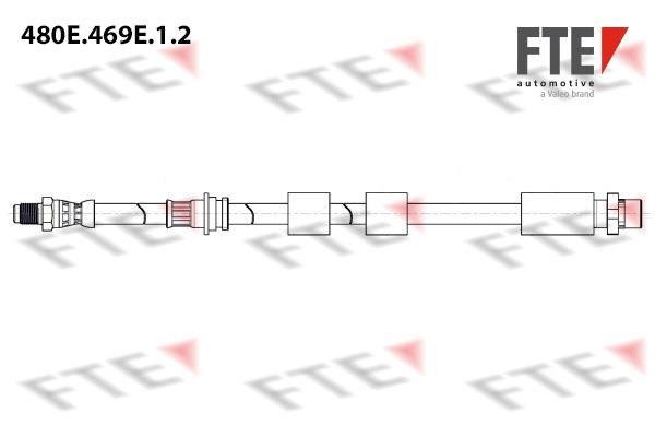 Flexible de frein (Durite de frein) FTE automotive GmbH ref. 9240687