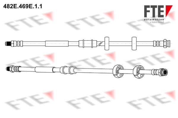 Flexible de frein (Durite de frein) FTE automotive GmbH ref. 9240689