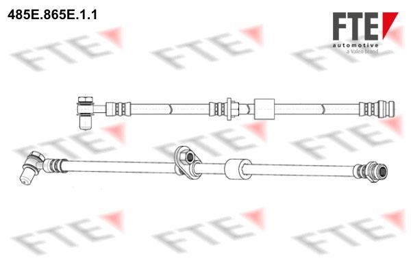 Flexible de frein (Durite de frein) FTE automotive GmbH ref. 9240691