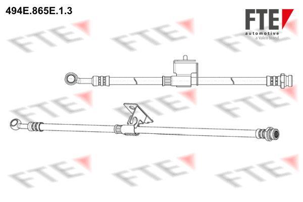 Flexible de frein (Durite de frein) FTE automotive GmbH ref. 9240705