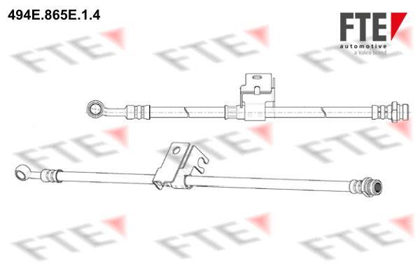 Flexible de frein (Durite de frein) FTE automotive GmbH ref. 9240706