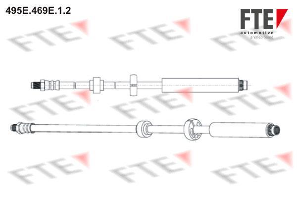 Flexible de frein (Durite de frein) FTE automotive GmbH ref. 9240708