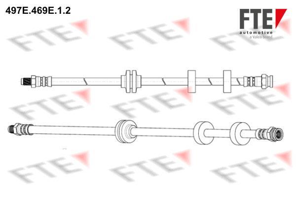 Flexible de frein (Durite de frein) FTE automotive GmbH ref. 9240715
