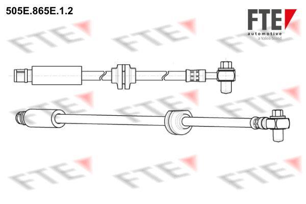 Flexible de frein (Durite de frein) FTE automotive GmbH ref. 9240726