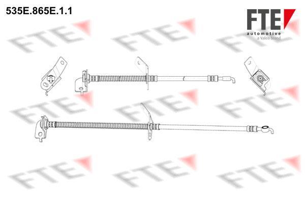 Flexible de frein (Durite de frein) FTE automotive GmbH ref. 9240762