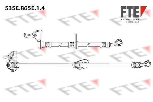Flexible de frein (Durite de frein) FTE automotive GmbH ref. 9240978
