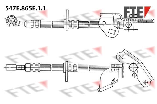 Flexible de frein (Durite de frein) FTE automotive GmbH ref. 9240980