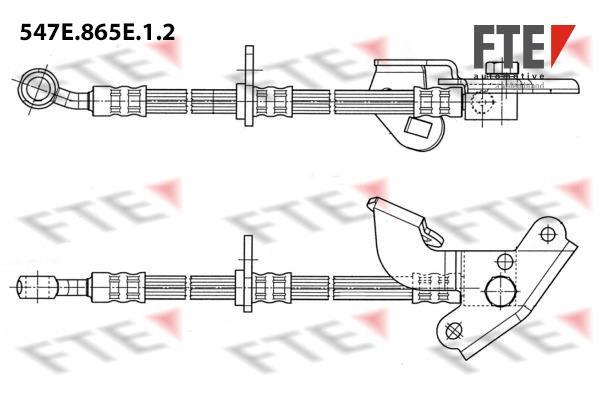 Flexible de frein (Durite de frein) FTE automotive GmbH ref. 9240981