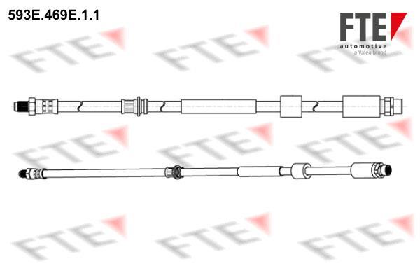 Flexible de frein (Durite de frein) FTE automotive GmbH ref. 9240803