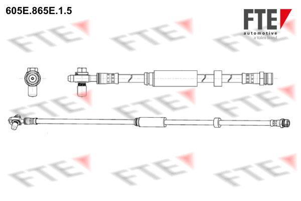Flexible de frein (Durite de frein) FTE automotive GmbH ref. 9240810