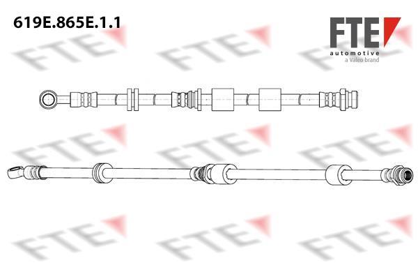 Flexible de frein (Durite de frein) FTE automotive GmbH ref. 9240986