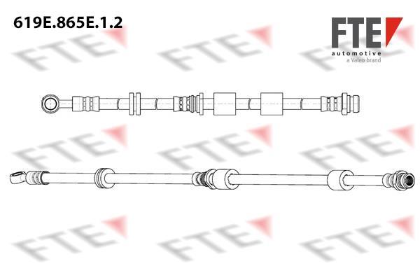 Flexible de frein (Durite de frein) FTE automotive GmbH ref. 9240987