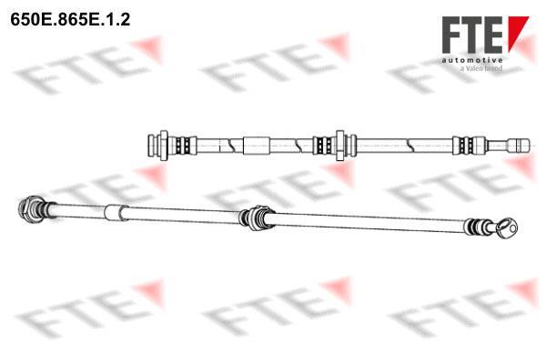 Flexible de frein (Durite de frein) FTE automotive GmbH ref. 9240821