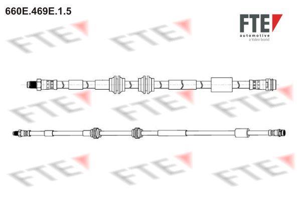 Flexible de frein (Durite de frein) FTE automotive GmbH ref. 9240824