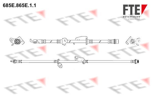 Flexible de frein (Durite de frein) FTE automotive GmbH ref. 9240831