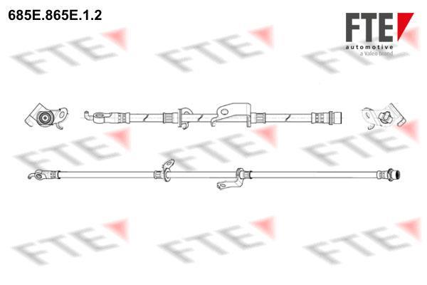 Flexible de frein (Durite de frein) FTE automotive GmbH ref. 9240832