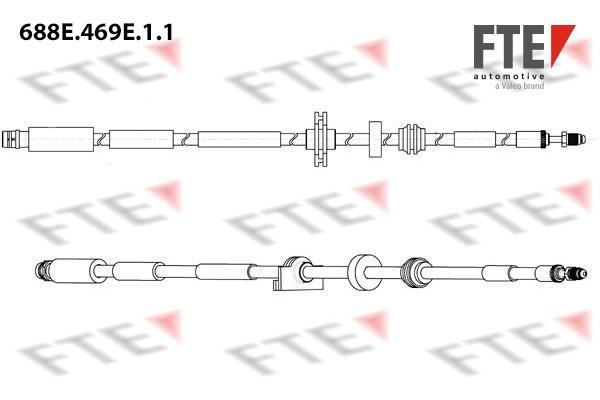 Flexible de frein (Durite de frein) FTE automotive GmbH 9240833