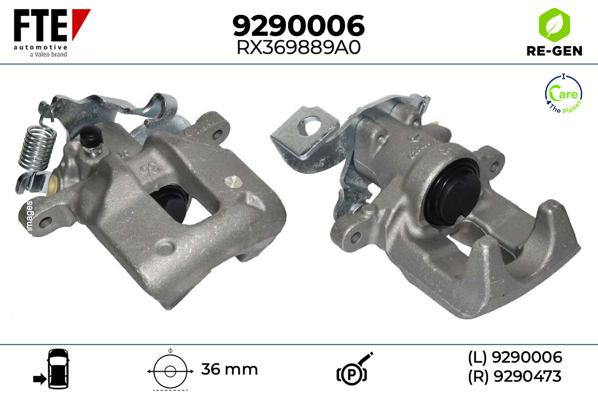 Étrier de frein FTE automotive GmbH ref. 9290006