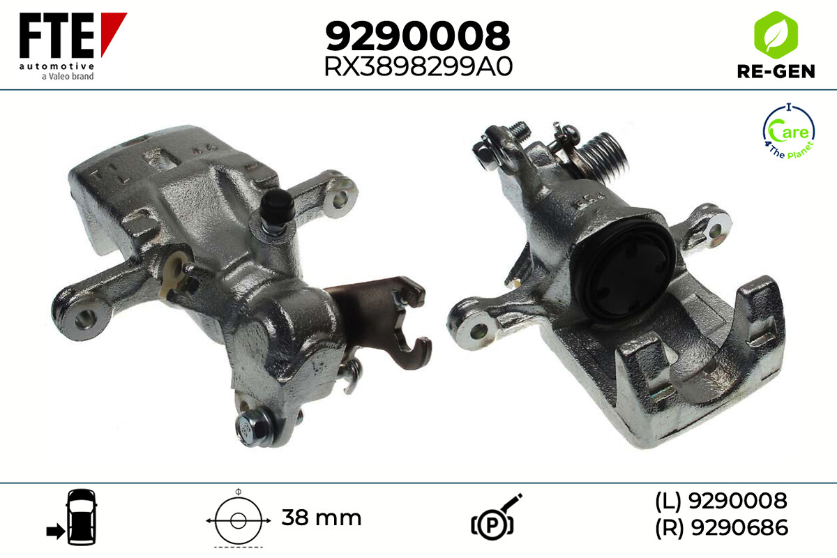 Étrier de frein FTE automotive GmbH ref. 9290008