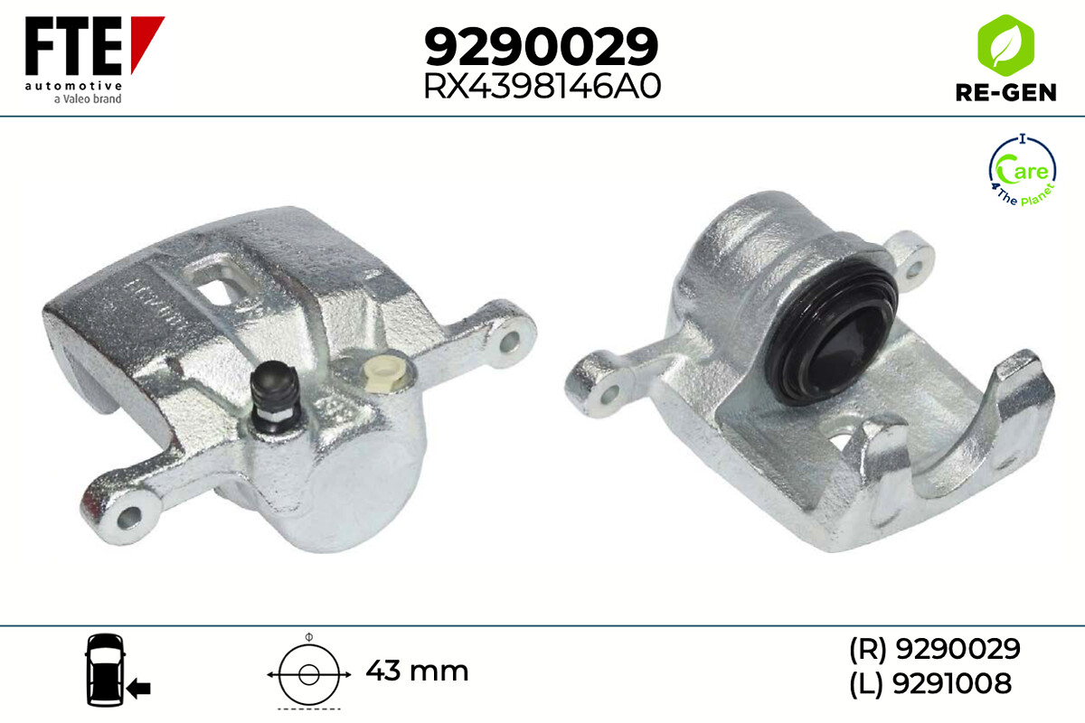 Étrier de frein FTE automotive GmbH ref. 9290029
