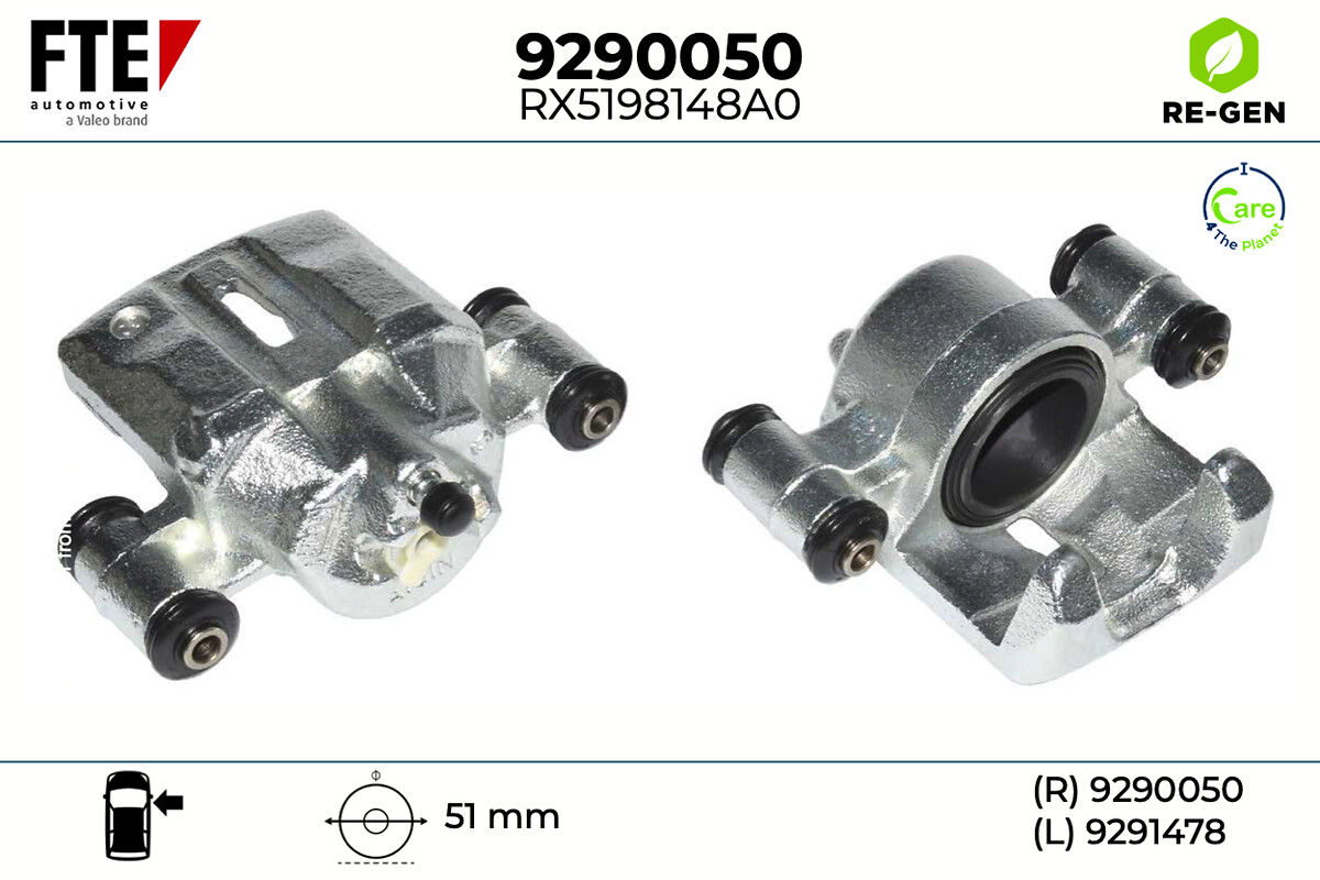 Étrier de frein FTE automotive GmbH ref. 9290050