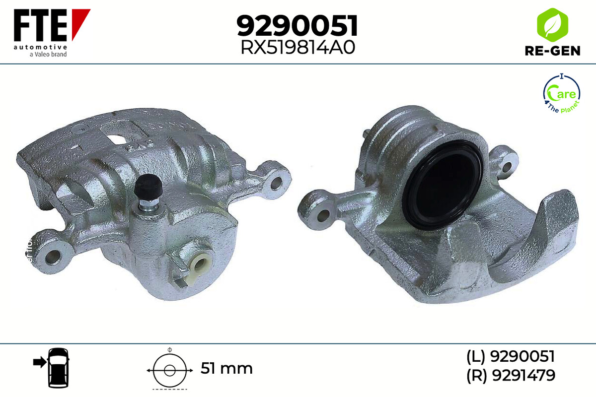 Étrier de frein FTE automotive GmbH ref. 9290051