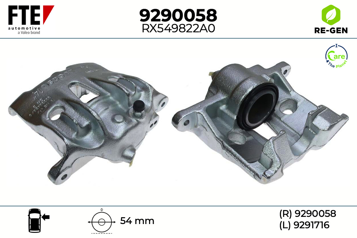 Étrier de frein FTE automotive GmbH ref. 9290058