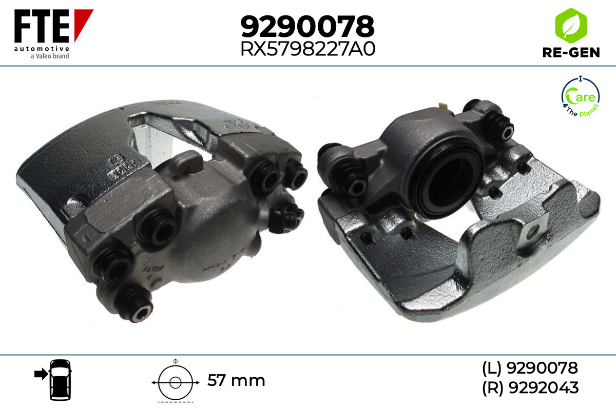Étrier de frein FTE automotive GmbH ref. 9290078