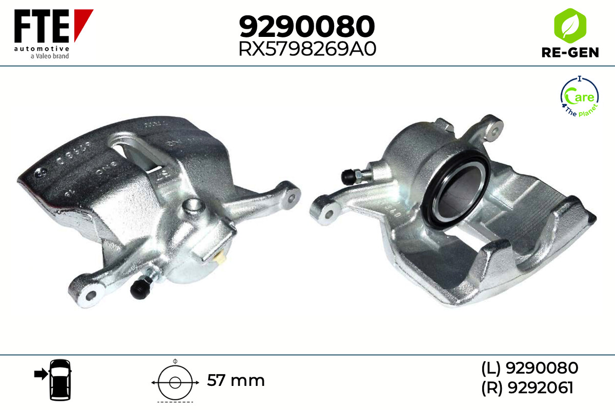 Étrier de frein FTE automotive GmbH ref. 9290080