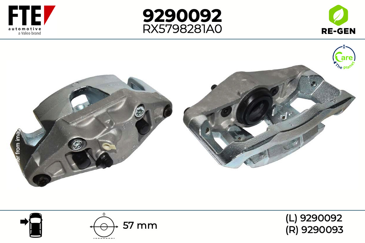 Étrier de frein FTE automotive GmbH 9290092