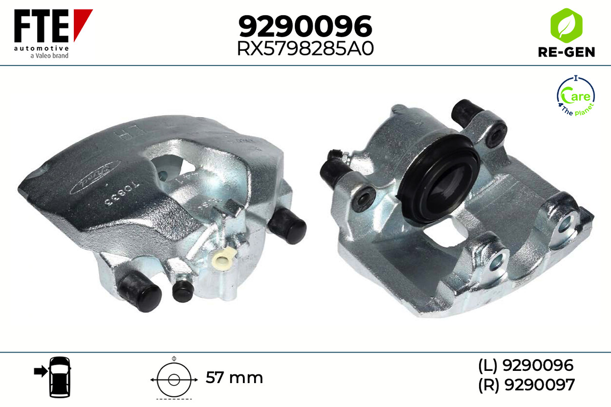 Étrier de frein FTE automotive GmbH ref. 9290096
