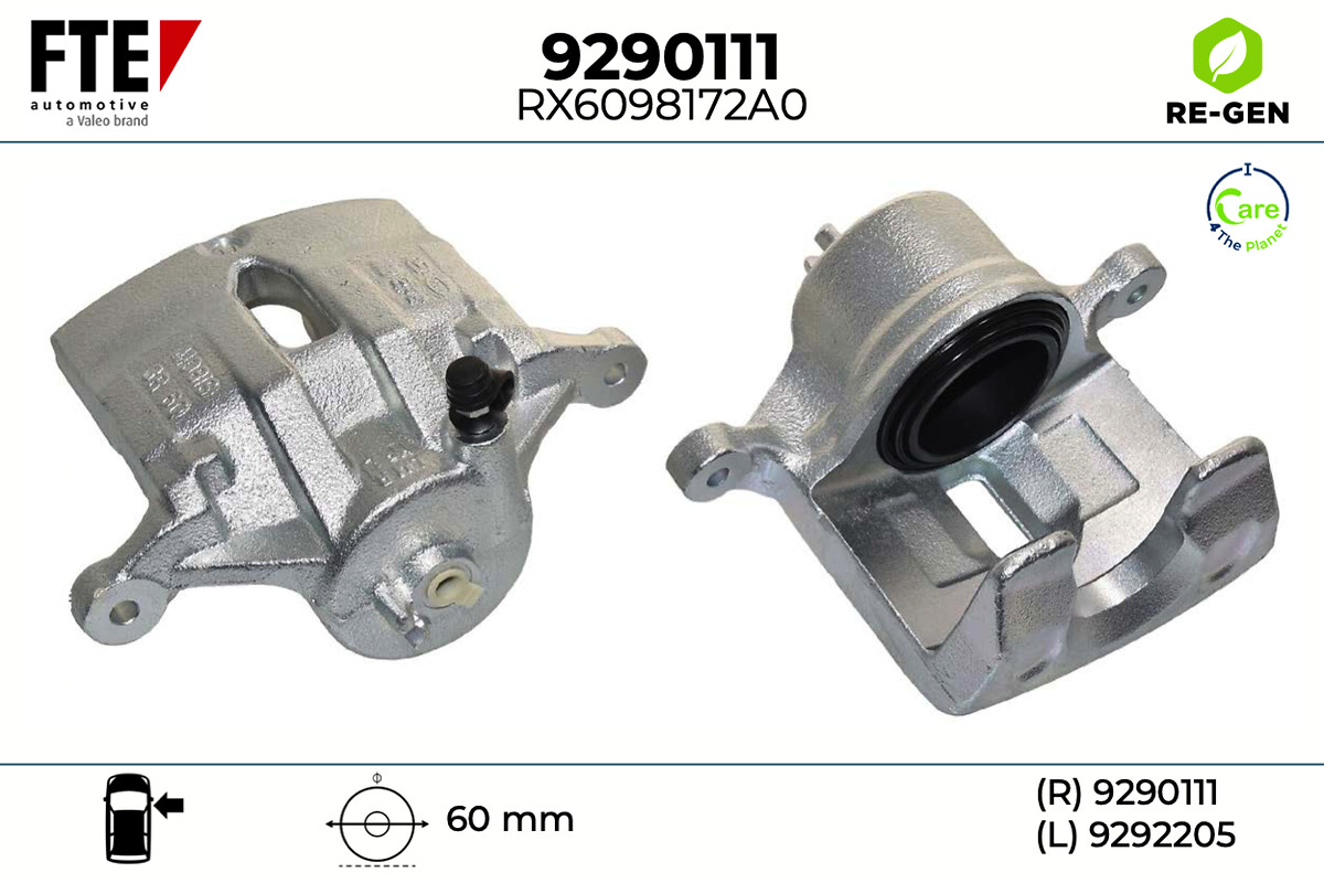 Étrier de frein FTE automotive GmbH ref. 9290111