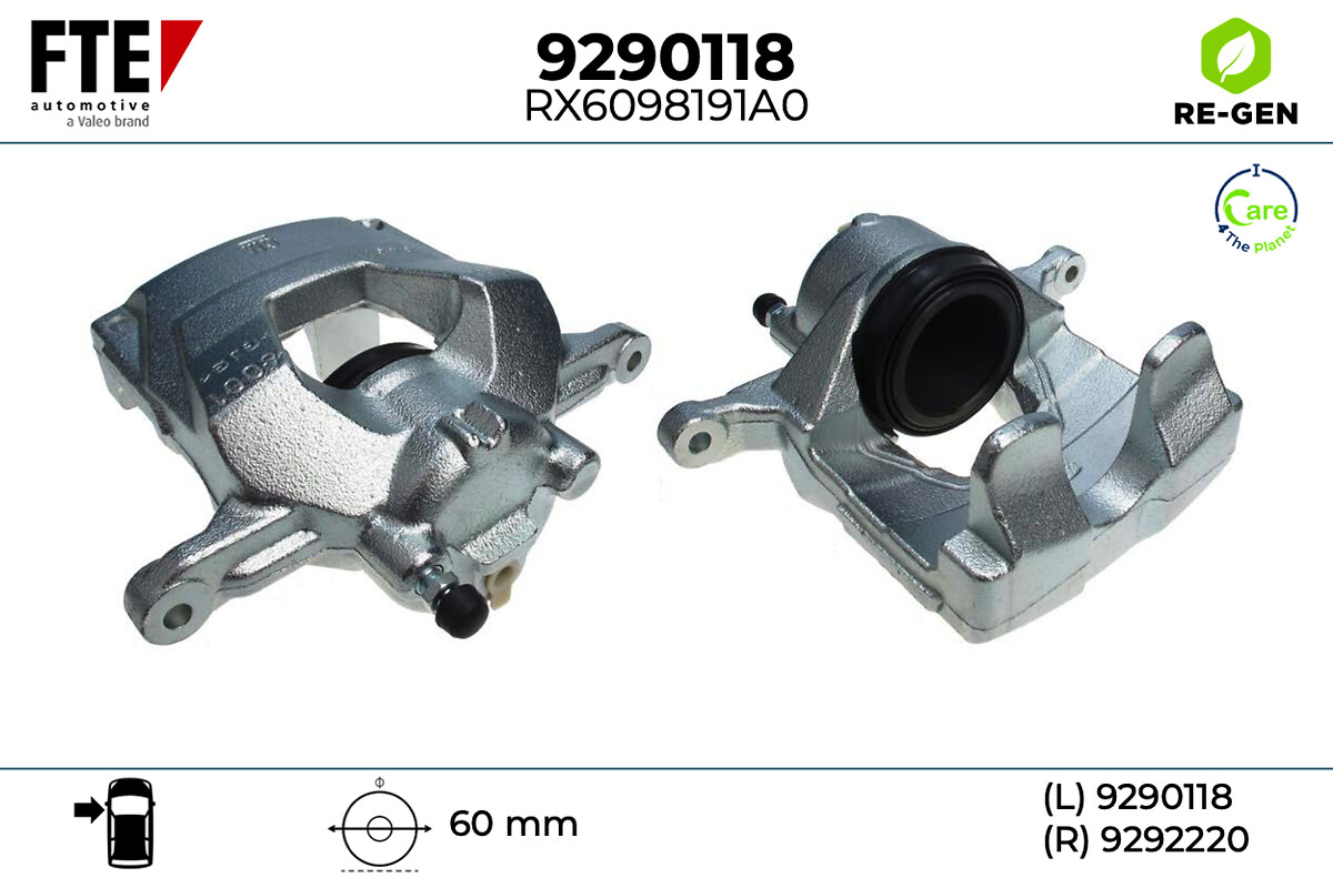Étrier de frein FTE automotive GmbH ref. 9290118