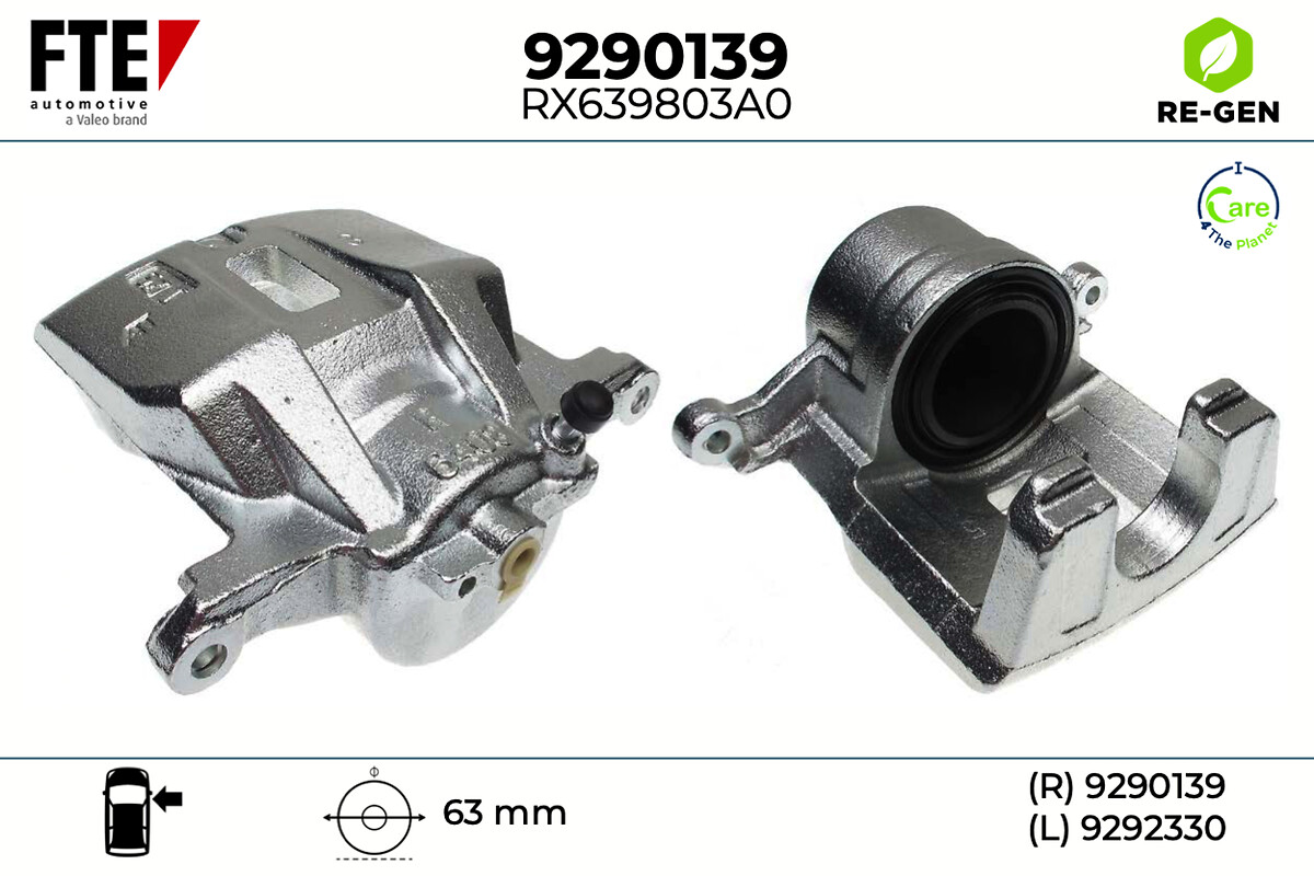 Étrier de frein FTE automotive GmbH ref. 9290139