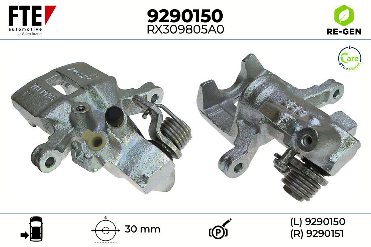 Étrier de frein FTE automotive GmbH ref. 9290150