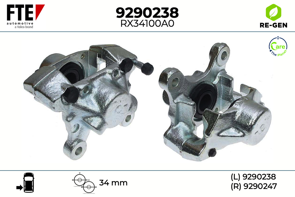 Étrier de frein FTE automotive GmbH ref. 9290238