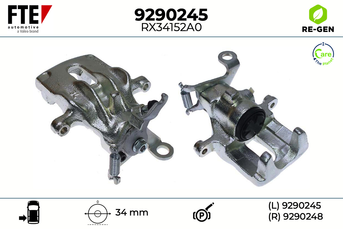 Étrier de frein FTE automotive GmbH ref. 9290245
