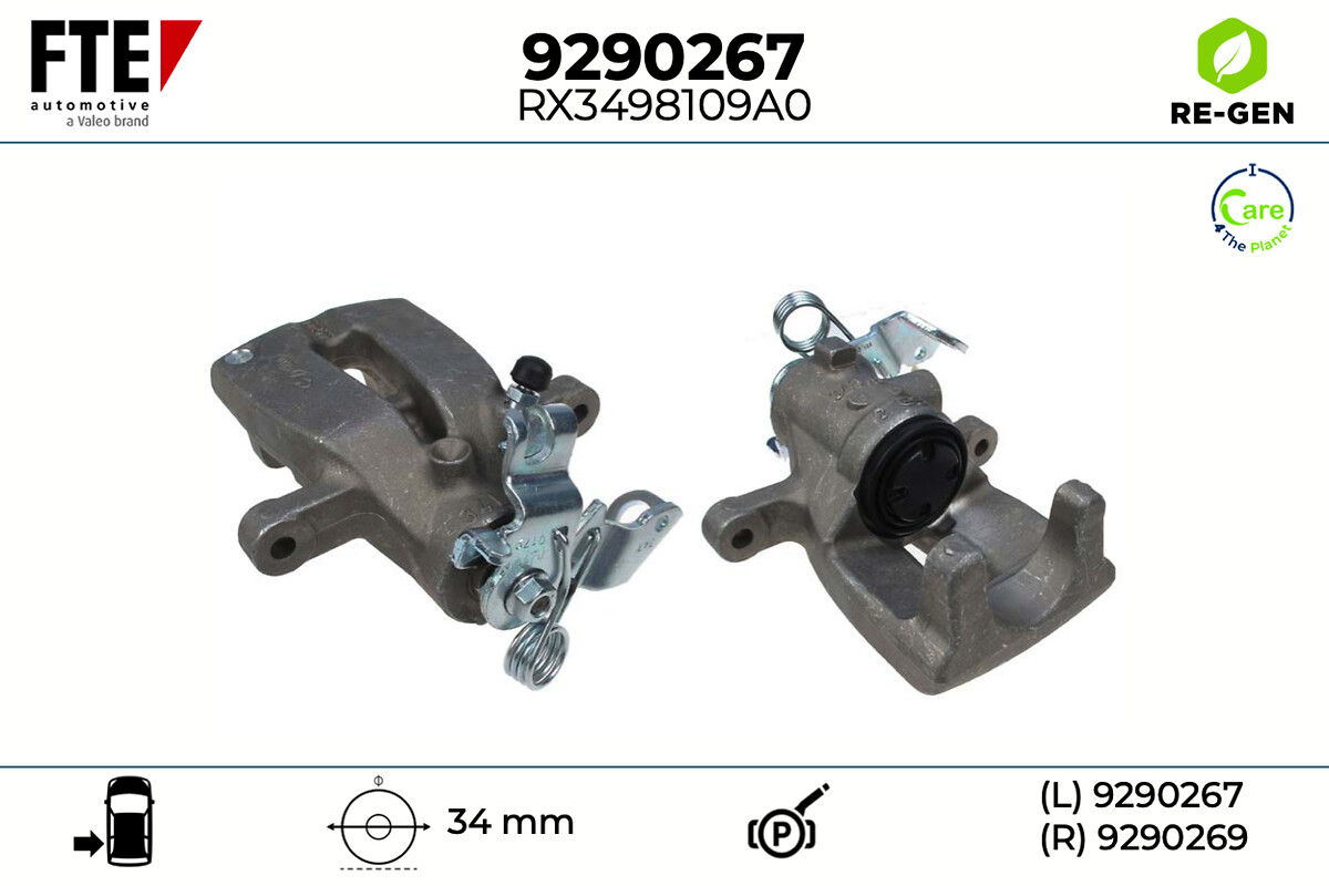 Étrier de frein FTE automotive GmbH ref. 9290267