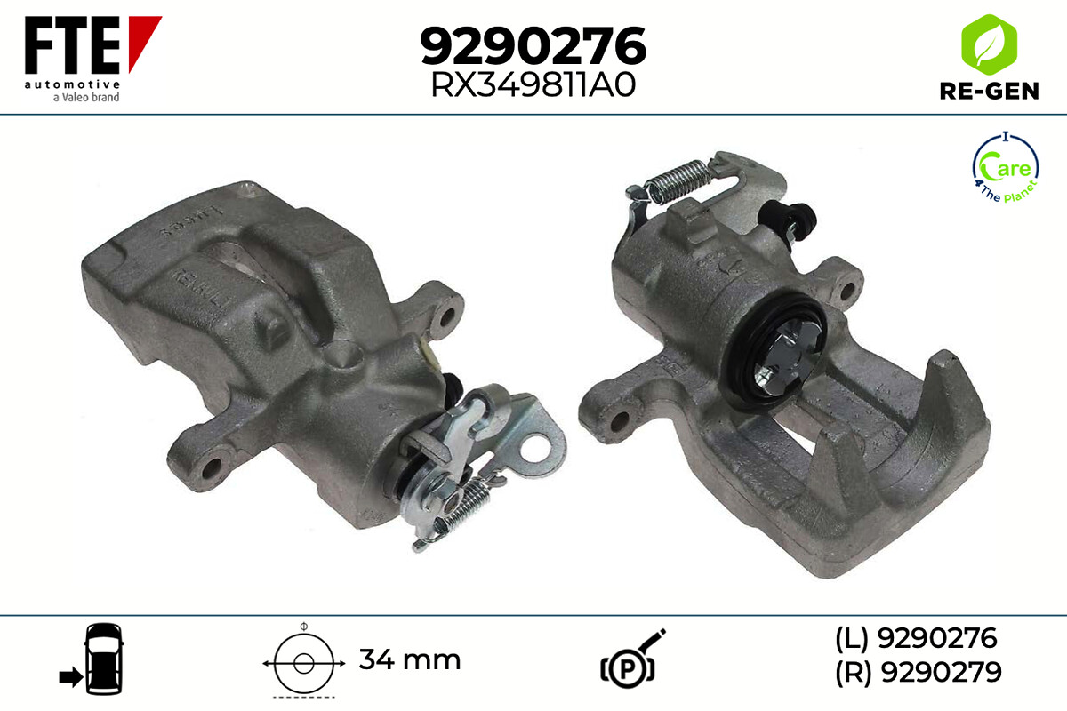 Étrier de frein FTE automotive GmbH ref. 9290276