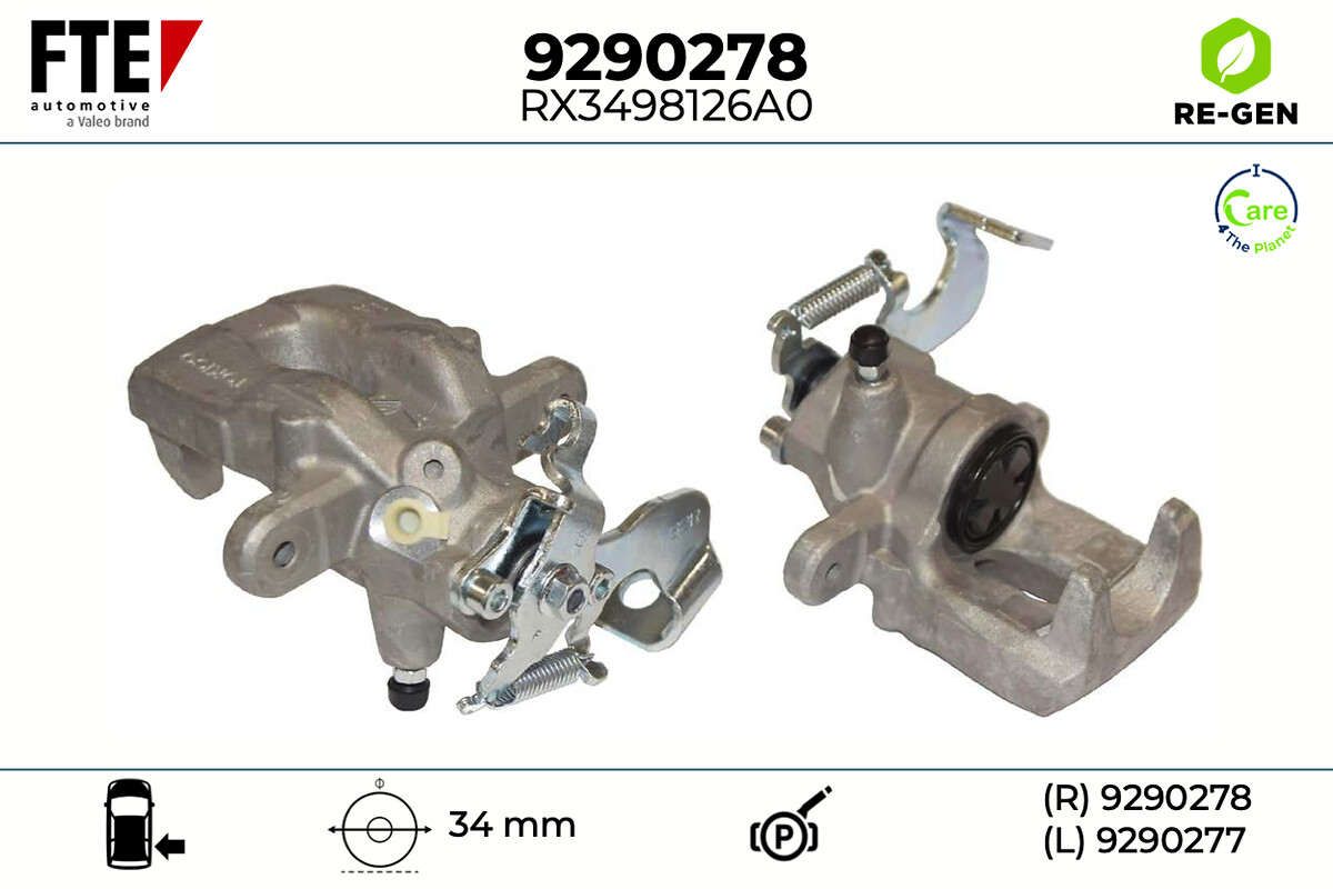 Étrier de frein FTE automotive GmbH ref. 9290278