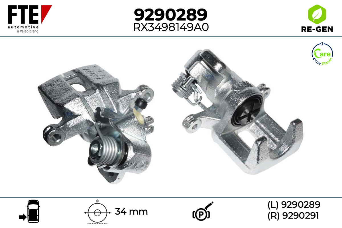 Étrier de frein FTE automotive GmbH 9290289